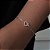 Pulseira Corrente Grumet com Coração Cravejado Vazado - Imagem 1