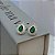 Brinco Gota Zirconia Verde Borda Cristal Folheado a Prata 925 - Imagem 1