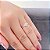 Anel Flor com Borda Cravejada Cristal e Zirconia Rosa Pequena Central Folheado a prata 925 - Imagem 1