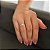 Anel Flor com Borda Cravejada e Zirconia Cristal Pequena Central Folheado a prata 925 - Imagem 1