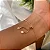 Pulseira Trevo Vintage Regulavel Folheado a ouro 18K - Imagem 3