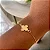 Pulseira Trevo Vintage Regulavel Folheado a ouro 18K - Imagem 1