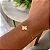 Pulseira Trevo Vintage Regulavel Folheado a ouro 18K - Imagem 2