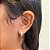 Brinco de Argola Cravejada 3 Fios G Folheado a prata 925 - Imagem 1