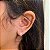 Brinco de Argola Cravejada 3 Fios M Folheado a prata 925 - Imagem 1