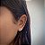 Brinco de Ponto de Luz Gota Cristal M Folheado a ouro 18K - Imagem 1