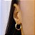 Brinco de Argola Canoa Fecho Italiano Folheado a ouro 18K - Imagem 2