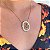 Colar Mandala Navete Signo Touro Folheado a ouro 18K - Imagem 1