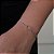 Pulseira Veneziano Coração Vazado Fio Laminado Steel - Imagem 1