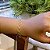 Pulseira Quadrados Lisos Folheado a ouro 18K - Imagem 1