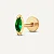 Piercing Navete Verde Folheado a ouro 18K - Imagem 2