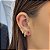 Piercing Navete Rosa Folheado a ouro 18K - Imagem 2