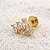 Piercing Cluster 5 Navetes Folheado a ouro 18K - Imagem 2