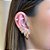 Piercing Coração Abaulado Cravejado Folheado a ouro 18K - Imagem 2