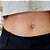 Piercing Umbigo Zircônias Redondas Folheado a ouro 18K - Imagem 2