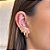 Piercing Argola de Torção 5 Zircônias Folheado a ouro 18K - Imagem 2