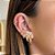 Piercing Ponto de Luz Pingente de Coração Vazado Cravejado Folheado a ouro 18K - Imagem 2