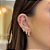 Piercing Cluster 7 Navetes Cristal e Liso Folheado a ouro 18K - Imagem 1