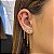 Piercing Arco Zircônias Redondas e Navetes Alternados Folheado a ouro 18K - Imagem 2