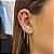 Piercing Arco Zircônias Redondas e Navetes Alternados Folheado a ouro 18K - Imagem 2
