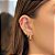 Piercing Meia Flor 3 Navetes Folheado a ouro 18K - Imagem 1