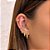 Piercing Flor Pétalas Zircônias Redondas Folheado a ouro 18K - Imagem 2