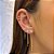 Piercing Duas Florzinhas Zircônias Folheado a ouro 18K - Imagem 1