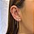 Piercing Duas Florzinhas Zircônias Folheado a ouro 18K - Imagem 1