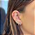 Piercing Borboletinha Rastro de Luz Folheado a ouro 18K - Imagem 2