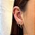 Piercing Flor Mini 4 Zircônias Folheado a ouro 18K - Imagem 1