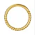 Piercing Argola Segmentada Torcida 12mm Folheado a ouro 18K - Imagem 2