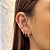 Piercing Argola Segmentada Lisa 8mm Folheado a ouro 18K - Imagem 2