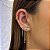 Piercing de Argola 8mm Click Cravejado Folheado a ouro 18K - Imagem 2