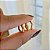 Trio de Argolas Hexagonais Lisas Folheado a ouro 18K - Imagem 2
