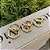 Trio de Argolas Hexagonais Lisas Folheado a ouro 18K - Imagem 3