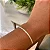 Pulseira Fita Heringbone 0,4mm 19cm Folheado a prata 925 - Imagem 2