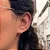 Piercing de argola Cravejada 3 Fios Folheado a ouro 18K - Imagem 1