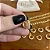 Piercing Argola 1 Fio Cravejada P Folheado a ouro 18K - Imagem 1