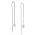 Piercing Earline Fio Venezino Coração Liso Folheado a Prata 925 - Imagem 1