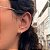 Brinco de Argola Cravejada 3 Fios P Folheado a ouro 18K - Imagem 2