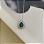 Colar Gota Zirconia Verde Borda Cristal Steel - Imagem 1