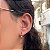 Brinco EarJacket Duplo Bolinha Steel - Imagem 2
