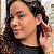 Brinco Redondo Trabalhado Pequeno Folheado a ouro 18K - Imagem 2
