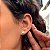 Brinco Redondo Trabalhado Folheado a ouro 18K - Imagem 2