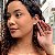 Brinco Redondo Trabalhado Folheado a ouro 18K - Imagem 1