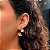 Brinco Espiral Trabalhado Folheado a Ouro 18k - Imagem 2
