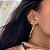 Brinco Cascata Zircônia Cristal Folheado a ouro 18K - Imagem 1