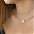 Colar Nylon Inicial Personalizado Folheado a Ouro 18K - Imagem 1