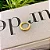 Piercing Argola Fio Liso Reto M Folheado a ouro 18K - Imagem 1