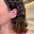 Brinco Earcuff 3 Flores Steel - Imagem 1